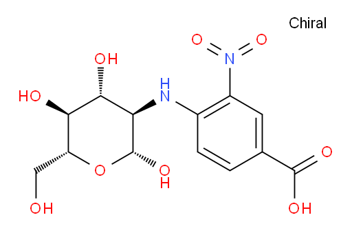 3-nitro-4-(((2R,3R,4R,5S,6R)-2,4,5-trihydroxy-6-(hydroxymethyl)tetrahydro-2H-pyran-3-yl)amino)benzoic acid