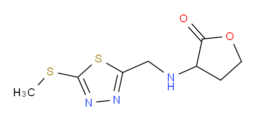 3-(((5-(methylthio)-1,3,4-thiadiazol-2-yl)methyl)amino)dihydrofuran-2(3H)-one