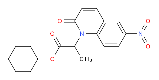 cyclohexyl 2-(6-nitro-2-oxoquinolin-1(2H)-yl)propanoate