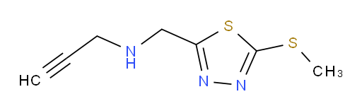 N-((5-(methylthio)-1,3,4-thiadiazol-2-yl)methyl)prop-2-yn-1-amine