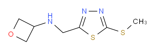 N-((5-(methylthio)-1,3,4-thiadiazol-2-yl)methyl)oxetan-3-amine