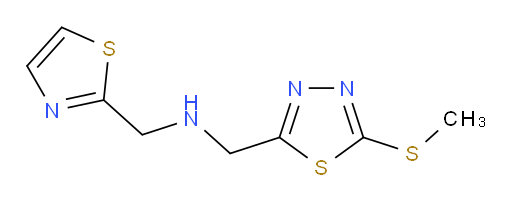 1-(5-(methylthio)-1,3,4-thiadiazol-2-yl)-N-(thiazol-2-ylmethyl)methanamine