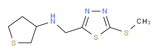 N-((5-(methylthio)-1,3,4-thiadiazol-2-yl)methyl)tetrahydrothiophen-3-amine