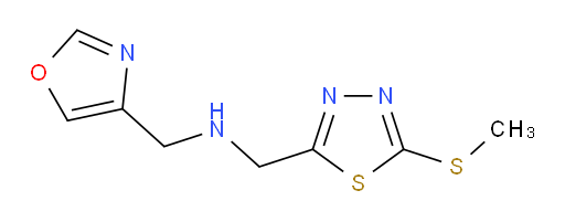1-(5-(methylthio)-1,3,4-thiadiazol-2-yl)-N-(oxazol-4-ylmethyl)methanamine