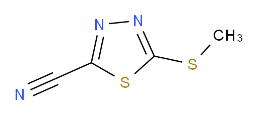 5-(methylthio)-1,3,4-thiadiazole-2-carbonitrile