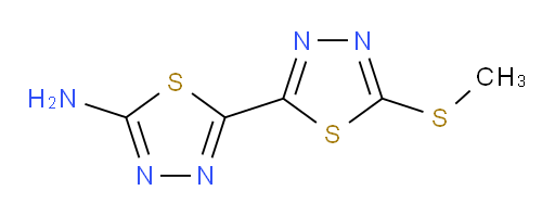 5'-(methylthio)-[2,2'-bi(1,3,4-thiadiazol)]-5-amine
