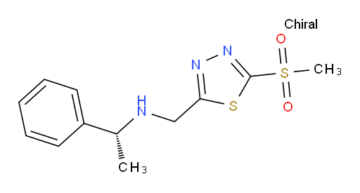 (R)-N-((5-(methylsulfonyl)-1,3,4-thiadiazol-2-yl)methyl)-1-phenylethanamine