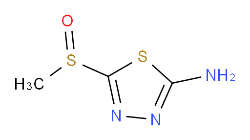 5-(methylsulfinyl)-1,3,4-thiadiazol-2-amine