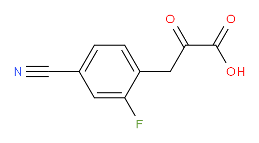 3-(4-cyano-2-fluorophenyl)-2-oxopropanoic acid