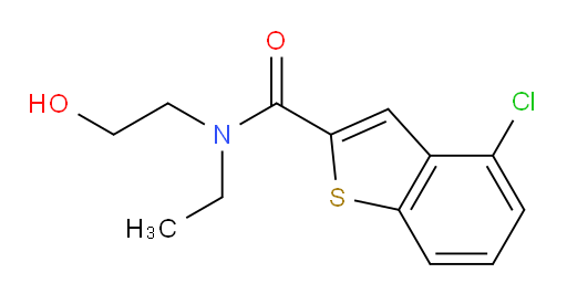 4-chloro-N-ethyl-N-(2-hydroxyethyl)benzo[b]thiophene-2-carboxamide