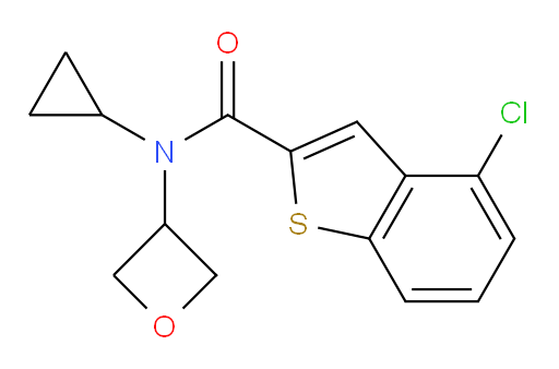 4-chloro-N-cyclopropyl-N-(oxetan-3-yl)benzo[b]thiophene-2-carboxamide