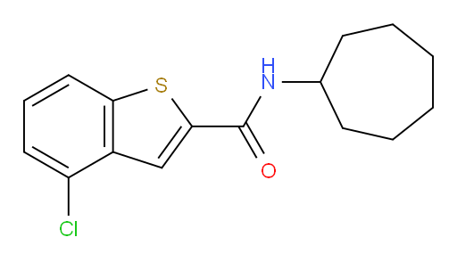 4-chloro-N-cycloheptylbenzo[b]thiophene-2-carboxamide