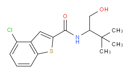4-chloro-N-(1-hydroxy-3,3-dimethylbutan-2-yl)benzo[b]thiophene-2-carboxamide
