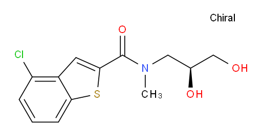 (S)-4-chloro-N-(2,3-dihydroxypropyl)-N-methylbenzo[b]thiophene-2-carboxamide