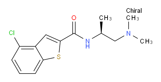 (S)-4-chloro-N-(1-(dimethylamino)propan-2-yl)benzo[b]thiophene-2-carboxamide