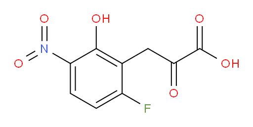3-(6-fluoro-2-hydroxy-3-nitrophenyl)-2-oxopropanoic acid