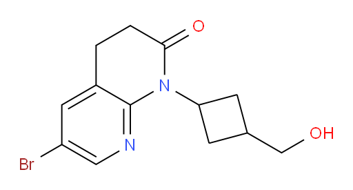 6-bromo-1-(3-(hydroxymethyl)cyclobutyl)-3,4-dihydro-1,8-naphthyridin-2(1H)-one