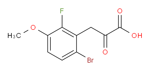 3-(6-bromo-2-fluoro-3-methoxyphenyl)-2-oxopropanoic acid