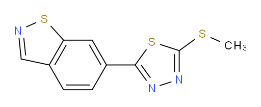 6-(5-(methylthio)-1,3,4-thiadiazol-2-yl)benzo[d]isothiazole