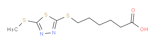 6-((5-(methylthio)-1,3,4-thiadiazol-2-yl)thio)hexanoic acid