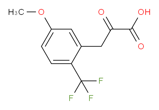 3-(5-methoxy-2-(trifluoromethyl)phenyl)-2-oxopropanoic acid