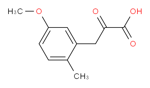 3-(5-methoxy-2-methylphenyl)-2-oxopropanoic acid