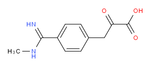 3-(4-(N-methylcarbamimidoyl)phenyl)-2-oxopropanoic acid