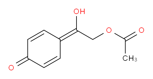 2-hydroxy-2-(4-oxocyclohexa-2,5-dien-1-ylidene)ethyl acetate