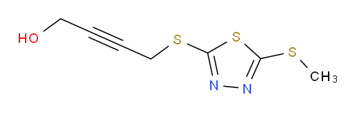 4-((5-(methylthio)-1,3,4-thiadiazol-2-yl)thio)but-2-yn-1-ol