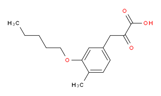 3-(4-methyl-3-(pentyloxy)phenyl)-2-oxopropanoic acid