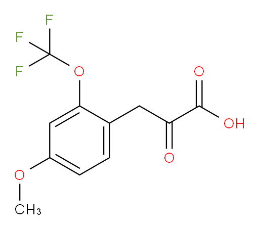 3-(4-methoxy-2-(trifluoromethoxy)phenyl)-2-oxopropanoic acid
