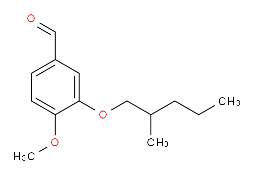 4-methoxy-3-((2-methylpentyl)oxy)benzaldehyde