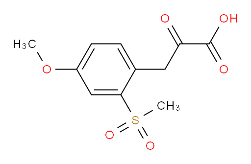 3-(4-methoxy-2-(methylsulfonyl)phenyl)-2-oxopropanoic acid