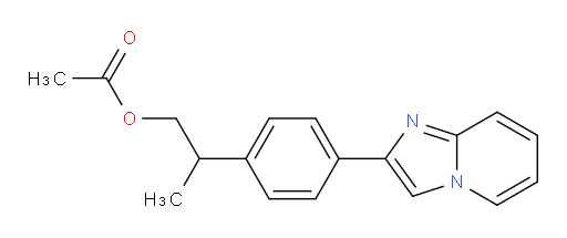 2-(4-(imidazo[1,2-a]pyridin-2-yl)phenyl)propyl acetate