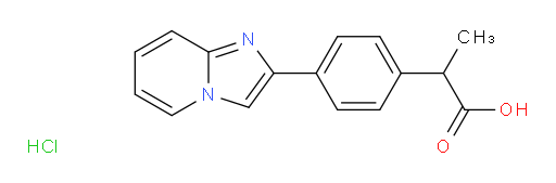 2-(4-(imidazo[1,2-a]pyridin-2-yl)phenyl)propanoic acid hydrochloride