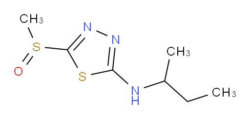 N-(sec-butyl)-5-(methylsulfinyl)-1,3,4-thiadiazol-2-amine
