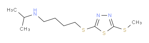 N-isopropyl-4-((5-(methylthio)-1,3,4-thiadiazol-2-yl)thio)butan-1-amine