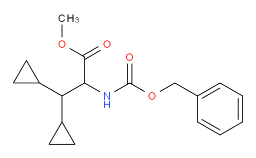 methyl 2-(((benzyloxy)carbonyl)amino)-3,3-dicyclopropylpropanoate