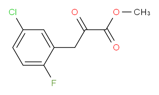 methyl 3-(5-chloro-2-fluorophenyl)-2-oxopropanoate