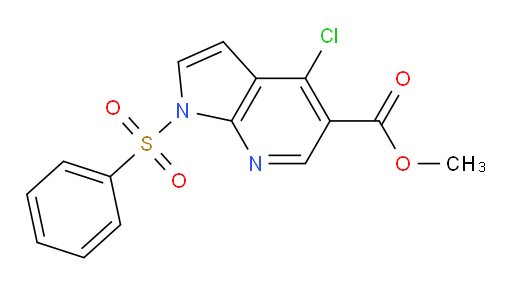 methyl 4-chloro-1-(phenylsulfonyl)-1H-pyrrolo[2,3-b]pyridine-5-carboxylate
