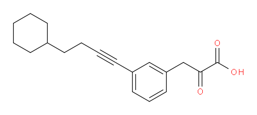3-(3-(4-cyclohexylbut-1-yn-1-yl)phenyl)-2-oxopropanoic acid