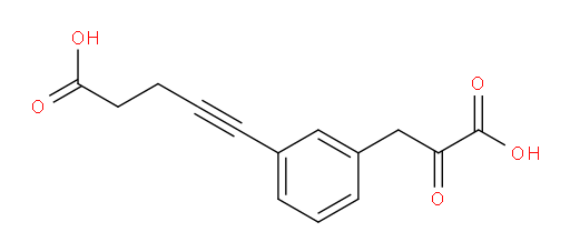 5-(3-(2-carboxy-2-oxoethyl)phenyl)pent-4-ynoic acid