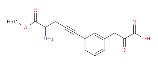 3-(3-(4-amino-5-methoxy-5-oxopent-1-yn-1-yl)phenyl)-2-oxopropanoic acid