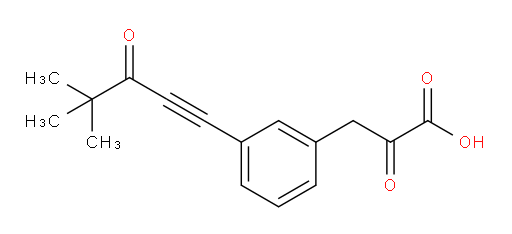 3-(3-(4,4-dimethyl-3-oxopent-1-yn-1-yl)phenyl)-2-oxopropanoic acid