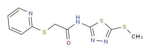 N-(5-(methylthio)-1,3,4-thiadiazol-2-yl)-2-(pyridin-2-ylthio)acetamide