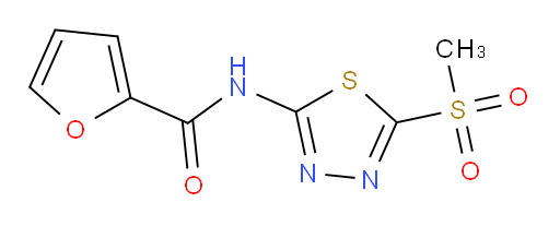 N-(5-(methylsulfonyl)-1,3,4-thiadiazol-2-yl)furan-2-carboxamide
