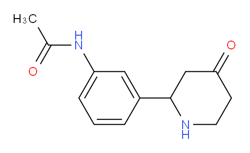 N-(3-(4-oxopiperidin-2-yl)phenyl)acetamide