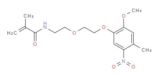 N-(2-(2-(2-methoxy-4-methyl-5-nitrophenoxy)ethoxy)ethyl)methacrylamide