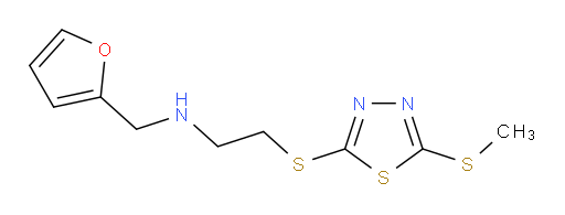 N-(furan-2-ylmethyl)-2-((5-(methylthio)-1,3,4-thiadiazol-2-yl)thio)ethanamine