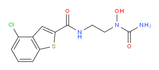 4-chloro-N-(2-(1-hydroxyureido)ethyl)benzo[b]thiophene-2-carboxamide